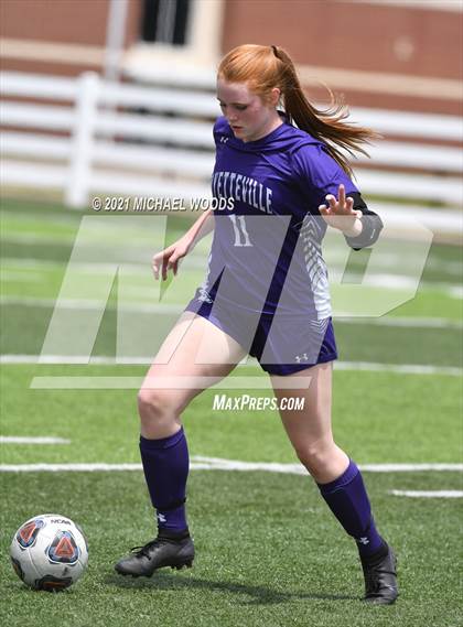 Thumbnail 2 in Fayetteville vs. Mount St. Mary Academy (AAA 6A Second Round Playoff) photogallery.