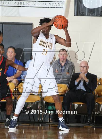 Thumbnail 3 in Wheeler vs. Wesleyan Christian Academy (City Of Palms Classic) photogallery.