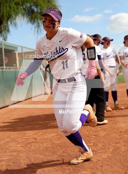 Thumbnail 1 in Arizona College Prep vs Canyon del Oro (AIA Softball 5A Round 2B) photogallery.