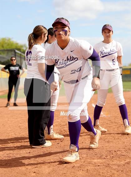 Thumbnail 3 in Arizona College Prep vs Canyon del Oro (AIA Softball 5A Round 2B) photogallery.