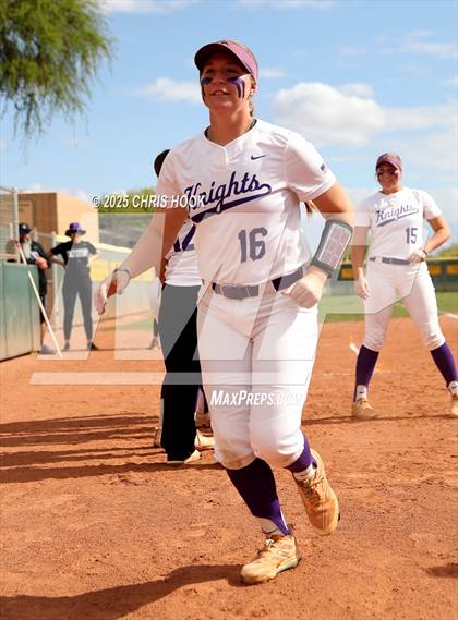Thumbnail 1 in Arizona College Prep vs Canyon del Oro (AIA Softball 5A Round 2B) photogallery.