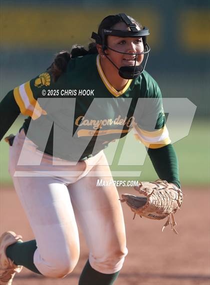 Thumbnail 1 in Arizona College Prep vs Canyon del Oro (AIA Softball 5A Round 2B) photogallery.