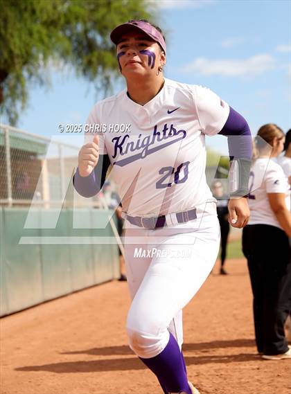 Thumbnail 1 in Arizona College Prep vs Canyon del Oro (AIA Softball 5A Round 2B) photogallery.
