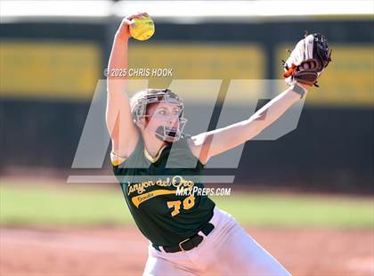 Thumbnail 3 in Arizona College Prep vs Canyon del Oro (AIA Softball 5A Round 2B) photogallery.