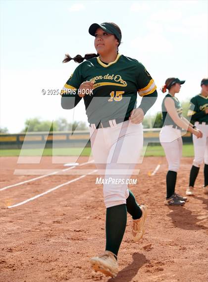 Thumbnail 3 in Arizona College Prep vs Canyon del Oro (AIA Softball 5A Round 2B) photogallery.