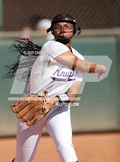 Thumbnail 1 in Arizona College Prep vs Canyon del Oro (AIA Softball 5A Round 2B) photogallery.