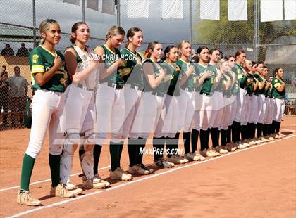 Thumbnail 3 in Arizona College Prep vs Canyon del Oro (AIA Softball 5A Round 2B) photogallery.