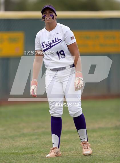Thumbnail 3 in Arizona College Prep vs Canyon del Oro (AIA Softball 5A Round 2B) photogallery.