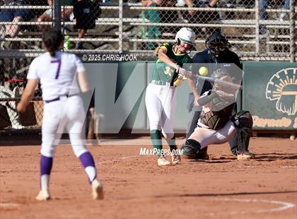 Thumbnail 3 in Arizona College Prep vs Canyon del Oro (AIA Softball 5A Round 2B) photogallery.