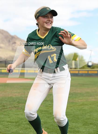 Thumbnail 3 in Arizona College Prep vs Canyon del Oro (AIA Softball 5A Round 2B) photogallery.
