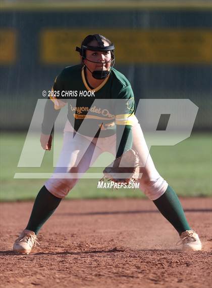 Thumbnail 3 in Arizona College Prep vs Canyon del Oro (AIA Softball 5A Round 2B) photogallery.