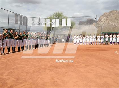 Thumbnail 3 in Arizona College Prep vs Canyon del Oro (AIA Softball 5A Round 2B) photogallery.