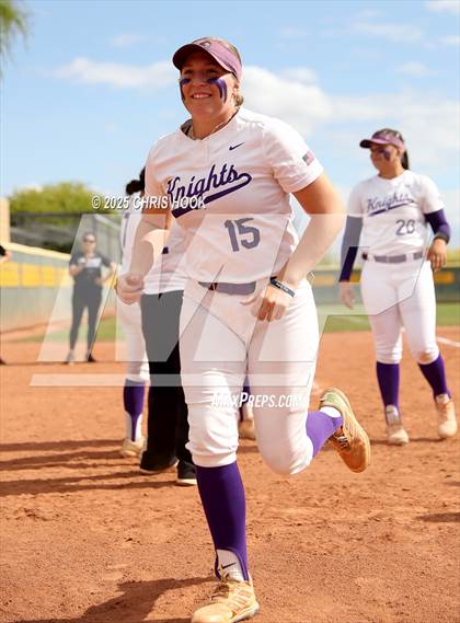 Thumbnail 2 in Arizona College Prep vs Canyon del Oro (AIA Softball 5A Round 2B) photogallery.