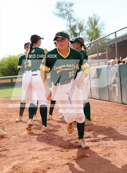 Thumbnail 2 in Arizona College Prep vs Canyon del Oro (AIA Softball 5A Round 2B) photogallery.