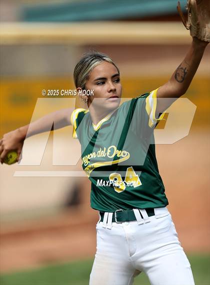 Thumbnail 1 in Arizona College Prep vs Canyon del Oro (AIA Softball 5A Round 2B) photogallery.