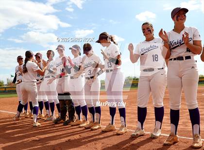 Thumbnail 1 in Arizona College Prep vs Canyon del Oro (AIA Softball 5A Round 2B) photogallery.