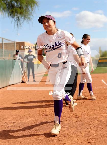 Thumbnail 2 in Arizona College Prep vs Canyon del Oro (AIA Softball 5A Round 2B) photogallery.