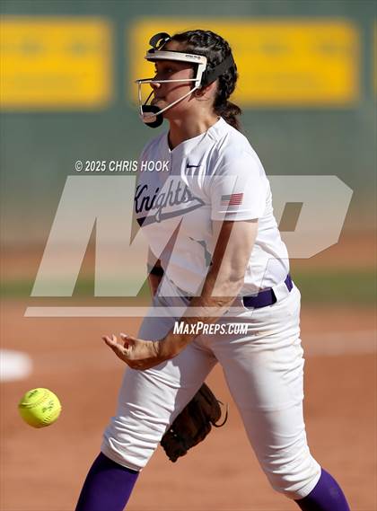 Thumbnail 2 in Arizona College Prep vs Canyon del Oro (AIA Softball 5A Round 2B) photogallery.