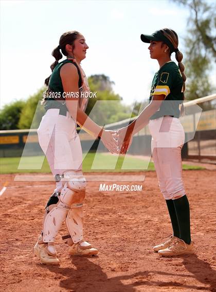 Thumbnail 2 in Arizona College Prep vs Canyon del Oro (AIA Softball 5A Round 2B) photogallery.