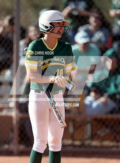 Thumbnail 3 in Arizona College Prep vs Canyon del Oro (AIA Softball 5A Round 2B) photogallery.