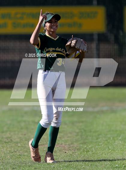 Thumbnail 2 in Arizona College Prep vs Canyon del Oro (AIA Softball 5A Round 2B) photogallery.