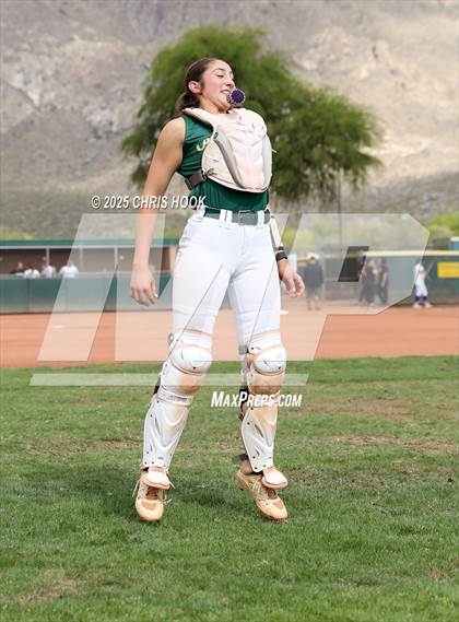 Thumbnail 3 in Arizona College Prep vs Canyon del Oro (AIA Softball 5A Round 2B) photogallery.