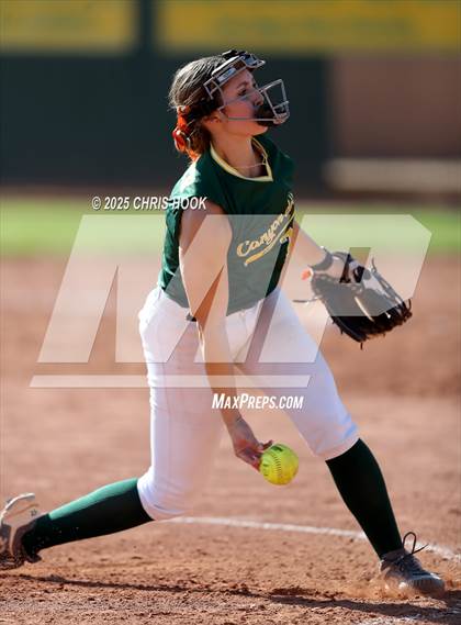 Thumbnail 3 in Arizona College Prep vs Canyon del Oro (AIA Softball 5A Round 2B) photogallery.
