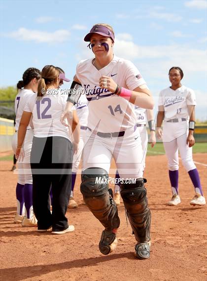 Thumbnail 2 in Arizona College Prep vs Canyon del Oro (AIA Softball 5A Round 2B) photogallery.