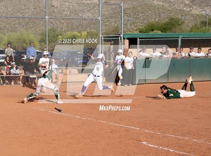 Thumbnail 3 in Arizona College Prep vs Canyon del Oro (AIA Softball 5A Round 2B) photogallery.