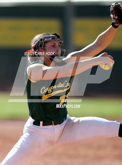 Thumbnail 2 in Arizona College Prep vs Canyon del Oro (AIA Softball 5A Round 2B) photogallery.