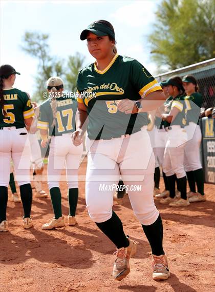 Thumbnail 3 in Arizona College Prep vs Canyon del Oro (AIA Softball 5A Round 2B) photogallery.