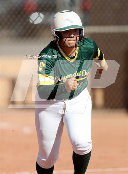 Thumbnail 3 in Arizona College Prep vs Canyon del Oro (AIA Softball 5A Round 2B) photogallery.