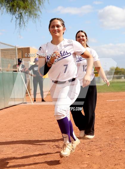 Thumbnail 3 in Arizona College Prep vs Canyon del Oro (AIA Softball 5A Round 2B) photogallery.