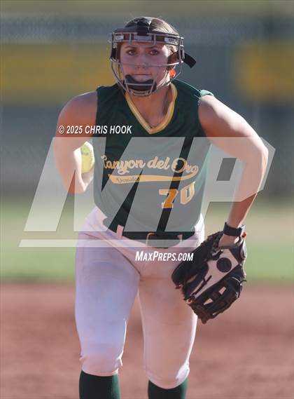 Thumbnail 3 in Arizona College Prep vs Canyon del Oro (AIA Softball 5A Round 2B) photogallery.