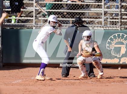 Thumbnail 3 in Arizona College Prep vs Canyon del Oro (AIA Softball 5A Round 2B) photogallery.