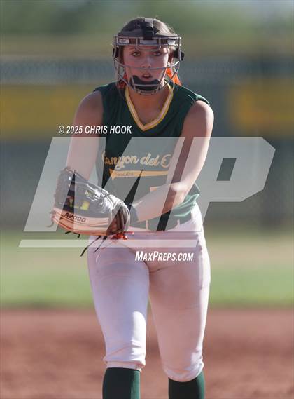 Thumbnail 3 in Arizona College Prep vs Canyon del Oro (AIA Softball 5A Round 2B) photogallery.