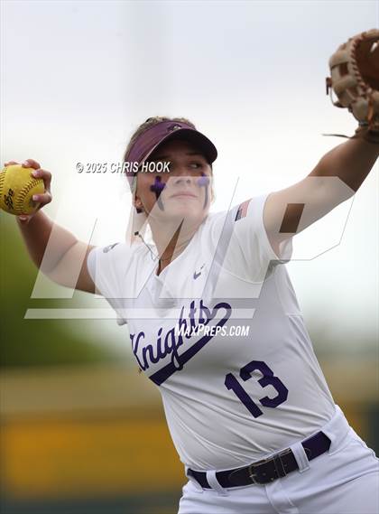 Thumbnail 3 in Arizona College Prep vs Canyon del Oro (AIA Softball 5A Round 2B) photogallery.