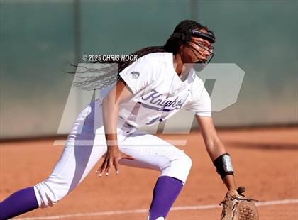 Thumbnail 3 in Arizona College Prep vs Canyon del Oro (AIA Softball 5A Round 2B) photogallery.