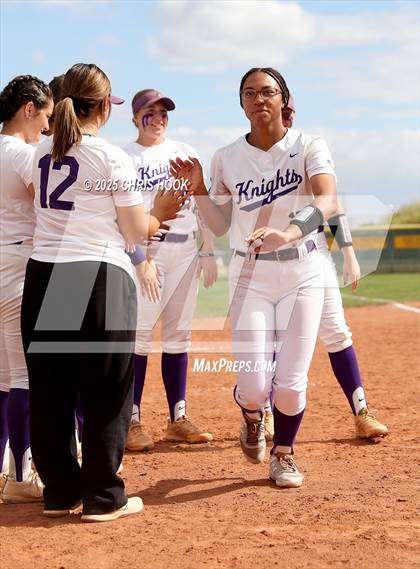 Thumbnail 3 in Arizona College Prep vs Canyon del Oro (AIA Softball 5A Round 2B) photogallery.