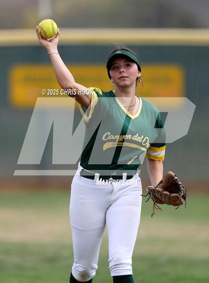 Thumbnail 2 in Arizona College Prep vs Canyon del Oro (AIA Softball 5A Round 2B) photogallery.