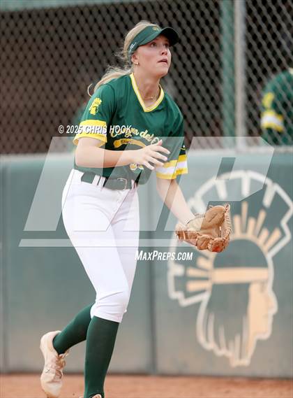 Thumbnail 3 in Arizona College Prep vs Canyon del Oro (AIA Softball 5A Round 2B) photogallery.