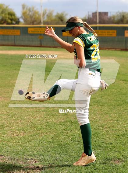 Thumbnail 2 in Arizona College Prep vs Canyon del Oro (AIA Softball 5A Round 2B) photogallery.