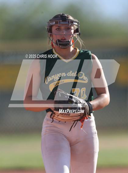 Thumbnail 1 in Arizona College Prep vs Canyon del Oro (AIA Softball 5A Round 2B) photogallery.