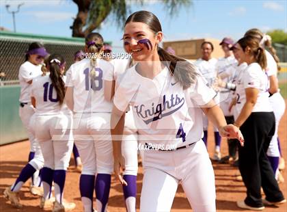 Thumbnail 3 in Arizona College Prep vs Canyon del Oro (AIA Softball 5A Round 2B) photogallery.