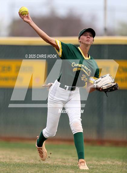 Thumbnail 3 in Arizona College Prep vs Canyon del Oro (AIA Softball 5A Round 2B) photogallery.