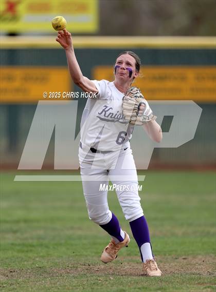Thumbnail 3 in Arizona College Prep vs Canyon del Oro (AIA Softball 5A Round 2B) photogallery.