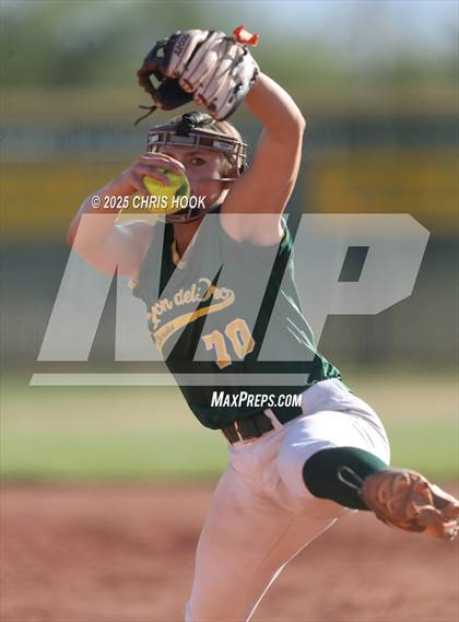 Thumbnail 2 in Arizona College Prep vs Canyon del Oro (AIA Softball 5A Round 2B) photogallery.