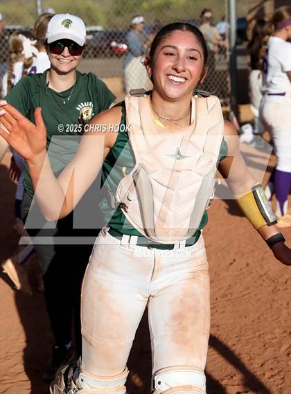 Thumbnail 1 in Arizona College Prep vs Canyon del Oro (AIA Softball 5A Round 2B) photogallery.