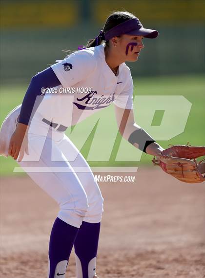 Thumbnail 3 in Arizona College Prep vs Canyon del Oro (AIA Softball 5A Round 2B) photogallery.