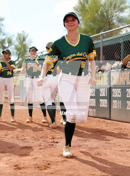 Thumbnail 1 in Arizona College Prep vs Canyon del Oro (AIA Softball 5A Round 2B) photogallery.